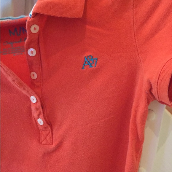 **SOLD**Aeropostale Orange Polo Top - Picture 3 of 6